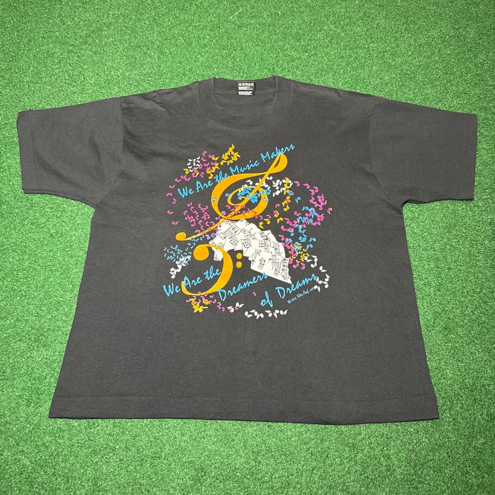 Vintage Music Makers Dreamers Of Dreams Gene Wilder Willy Wonka 21x25 T Shirt
